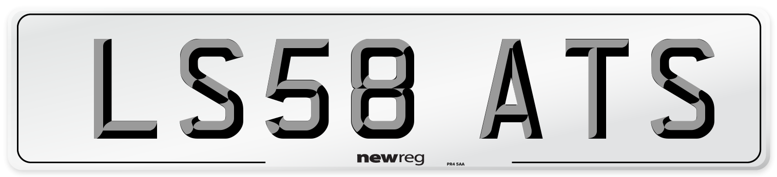 LS58 ATS Number Plate from New Reg